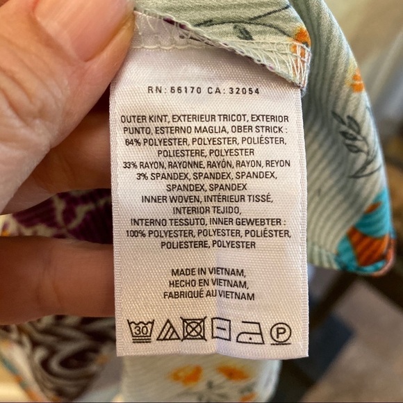 LITTLE YELLOW BUTTON Sage Green Floral Ruffle Hem - Picture 4 of 7